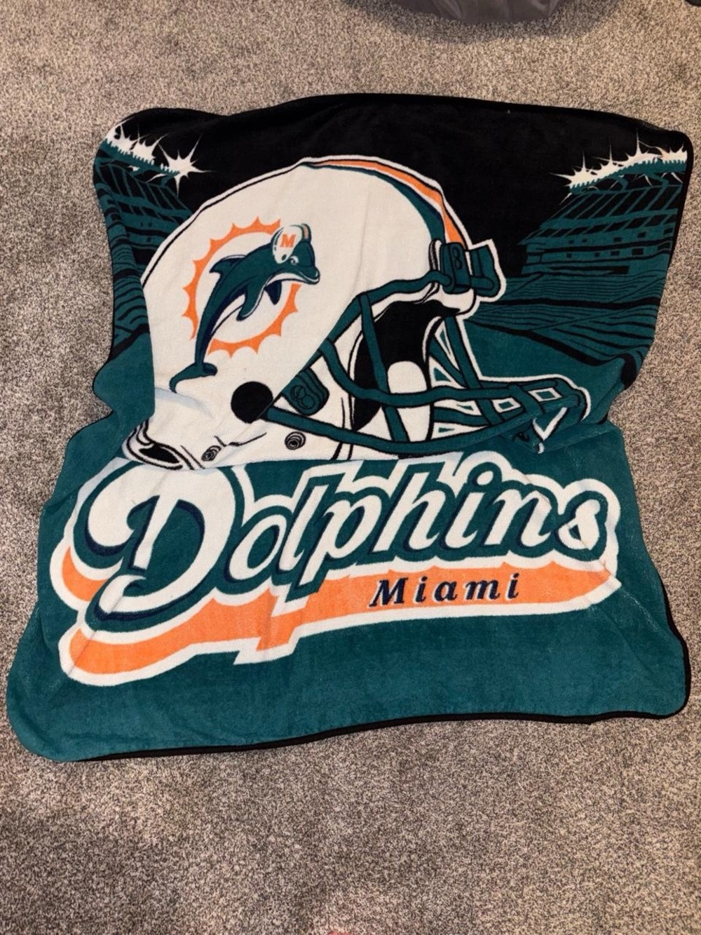 NFL Miami Dolphins fleece blanket